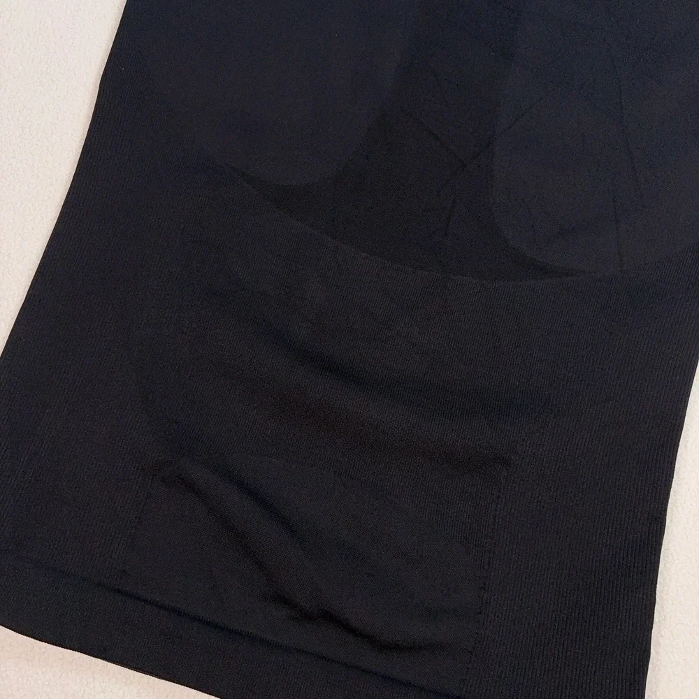 Spanx Ultra Sculpt Seamless Tank Top Men's M Black Powerful Compression Stretch - Picture 9 of 13